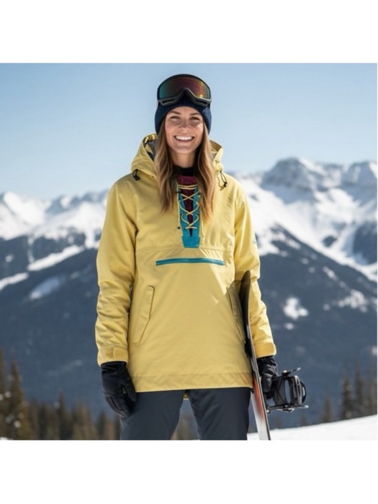 Airblaster Jackets & Blazers - Airblaster Yellow Pullover Anorak Shell Size S